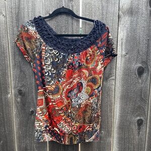 Lucky brand blouse size Large